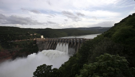 Linking the Krishna and Godavari basins through a dam will help India's drought situation. Source: AP